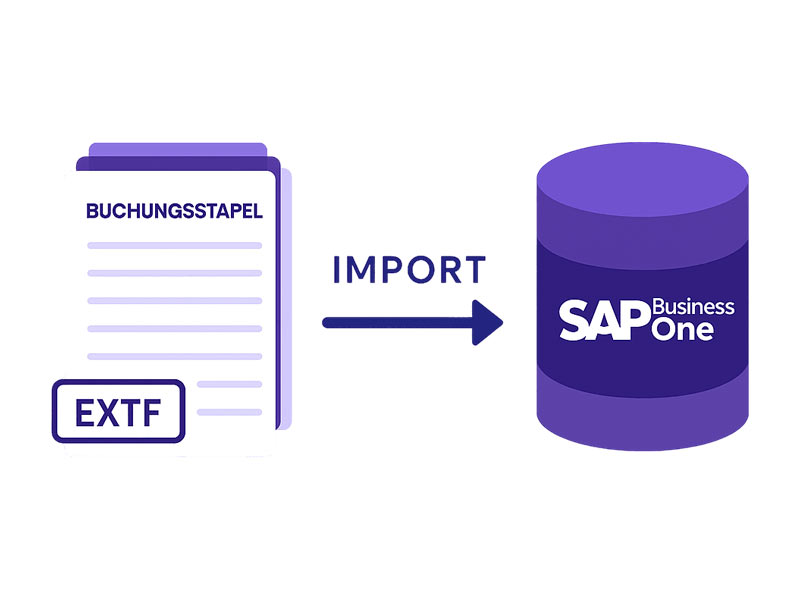 Abbildung von automatisierten DATEV Imports von Buchungsstapel in SAP Business One ergänzend zu DATEV Export
