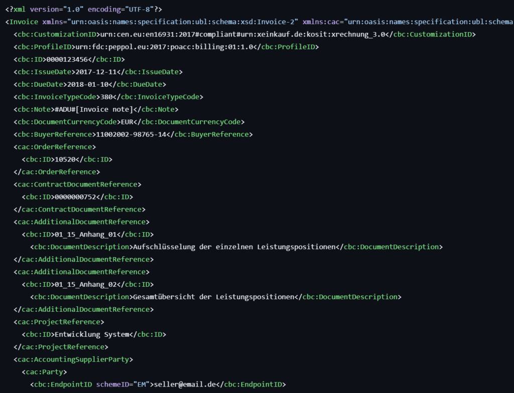 E-Rechnung ab 2025: Wie sieht eine elektronische Rechnung aus?