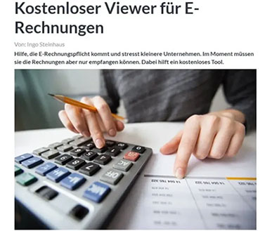 Conesprit gewinnt IT Tool des Jahres für E-Rechnung Viewer